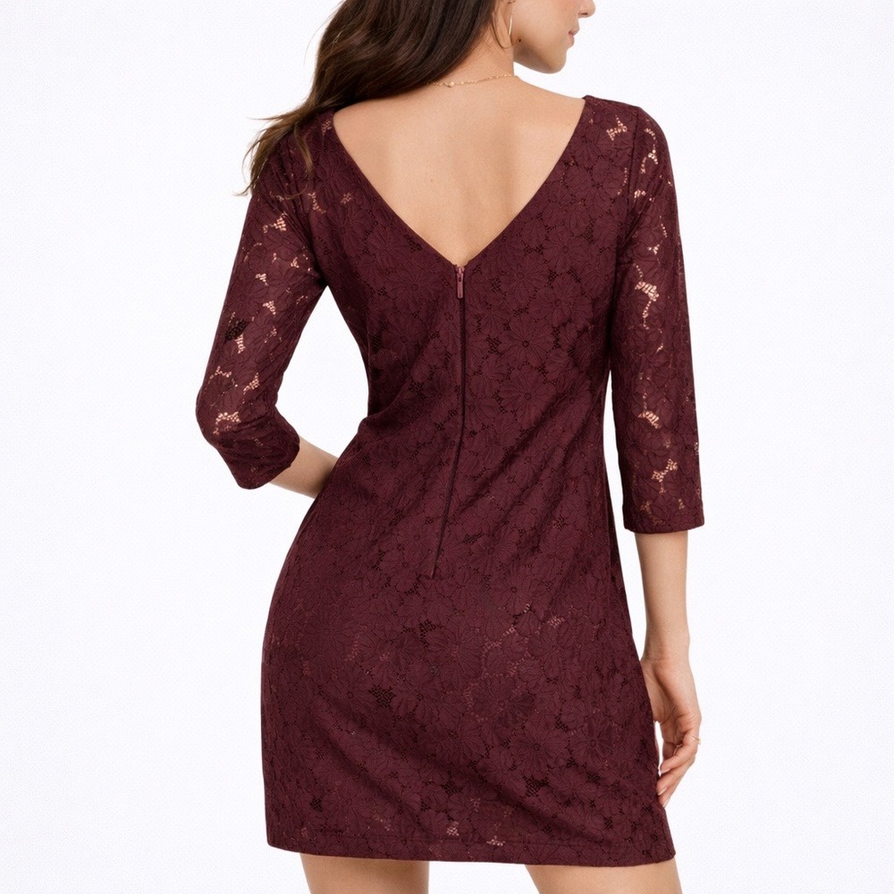 DIANE von FURSTENBERG Sarita Flower Lace Mini Dress. Size 10 - Picture 2 of 11
